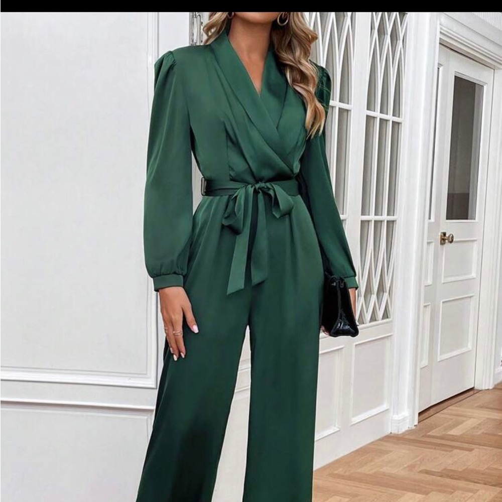 Dark green women jumpsuit